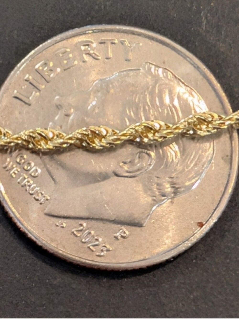 14k Gold Rope Bracelet - 1.5mm - 7in. - New - Picture 3 of 6